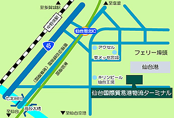 仙台国際港物流センター地図